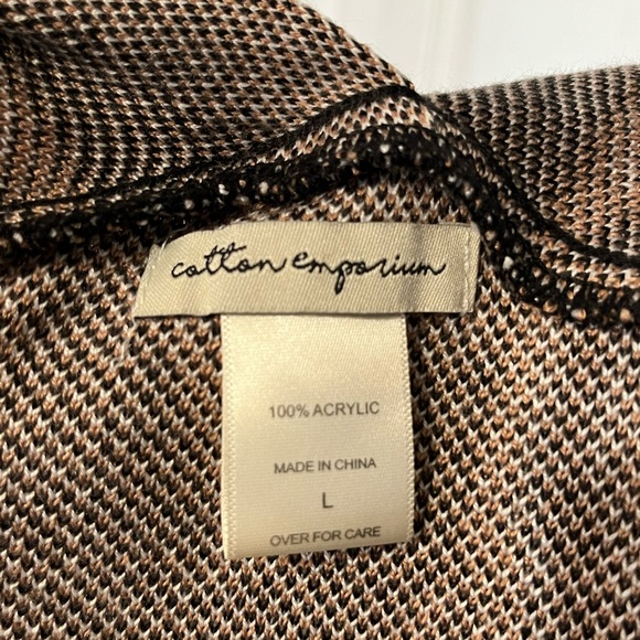 New COTTON EMPORIUM CARDIGAN SWEATER. SZ LARGE - Picture 5 of 5